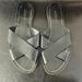 J. Crew Shoes | J Crew Sandals Slides Women Size 8 Black Leather Upper Made In Italy | Color: Black | Size: 8