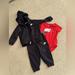 Nike Matching Sets | 3 Piece Nike Jogger Set 12 Months | Color: Black/Red | Size: 12mb