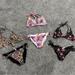 Victoria's Secret Swim | Lot Of 3 Victoria’s Secret Bikinis Swimsuits! Size Medium Bottoms And Large Tops | Color: Black/Pink | Size: Tops: Large / Bottoms: Medium