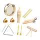 Vaguelly 1 Set Log Percussion Instrument Toy Instruments for Kids Ages 5-9 Tambourine for Kids Percussion Instruments for Kids Kid Instrument Kids Instruments Music Baby Wooden Drum Kit