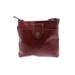 A. Bellucci Leather Crossbody Bag: Pebbled Burgundy Print Bags