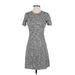 Theory Casual Dress - Mini: Gray Marled Dresses - Women's Size P