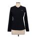 Reebok Active T-Shirt: Black Solid Activewear - Women's Size Large