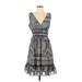 Rebecca Minkoff Casual Dress: Gray Aztec or Tribal Print Dresses - Women's Size 2