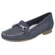 Mokassin RIEKER Gr. 37, blau (dunkelblau) Damen Schuhe Slip ons