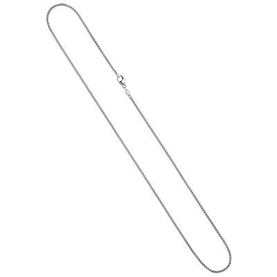 Kette ohne Anhänger JOBO "Zopfkette", weiß (weißgold 585), Halsketten, Damen, Weißgold 585, L: 42cm, 585 Weißgold 1,8 mm 42 cm Image