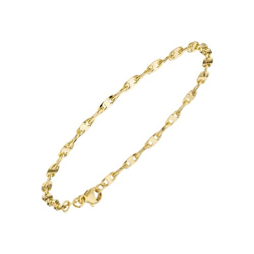 Goldarmband JOBO Armbänder Gr. Gelbgold 585, gelb (gelbgold 585) Damen 585 Gold 19 cm