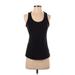 Active by Old Navy Active Tank Top: Black Solid Activewear - Women's Size Small