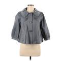 Vertigo Paris Jacket: Short Gray Print Jackets & Outerwear - Women's Size Medium