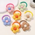 Lovley Flower Ponytail Elastic Hair Bands for Girls Children Hair Ties Cartoon Kids Hair