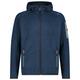 CMP - Jacket Fix Hood Jacquard Knitted 3H60847N - Fleecejacke Gr 48 blau