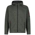 CMP - Jacket Fix Hood Jacquard Knitted 3H60847N - Fleecejacke Gr 56 grau