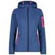 CMP - Women's Jacket Fix Hood Jacquard Knitted 3H19826 - Fleecejacke Gr 44 blau