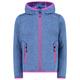 CMP - Girl's Jacket Fix Hood Jacquard Knitted 3H19825 - Fleecejacke Gr 116 blau