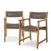 Eichholtz Patio Dining Armchair Wood/Wicker/Rattan in Brown | 32.28 H x 22.83 W x 23.62 D in | Wayfair 117389