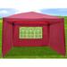 Sunrise Outdoor LTD 13 Ft. W x 10 Ft. D Steel Pop-Up Canopy Metal/Steel/Soft-top in Gray/White | 108 H x 156 W x 120 D in | Wayfair G266-BGD