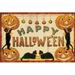 The Holiday Aisle® Nostalgia Happy Halloween by Katie Pertiet - Wrapped Canvas Textual Art Paper/Metal | 32" H x 48" W | Wayfair