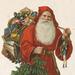 The Holiday Aisle® Victorian Santa III by Wild Apple Portfolio - Wrapped Canvas Print Paper | 12" H x 12" W | Wayfair