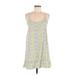 Wild Fable Casual Dress - Slip dress: Yellow Floral Motif Dresses - Women's Size Medium