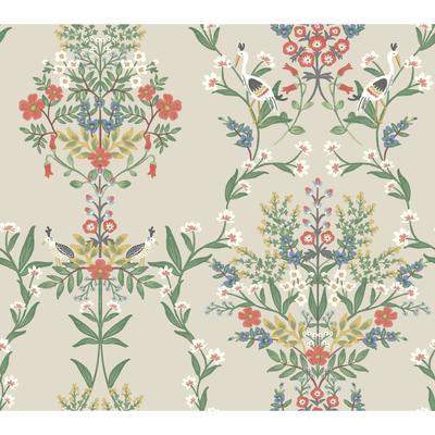 Rifle Paper Co.Luxembourg Beige & Red Wallpaper