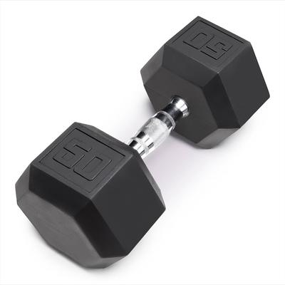 50 Lb Rubber Hex Dumbbell, UNIT