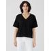 Pima Cotton Stretch Jersey V-neck Tee