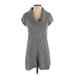 Express Casual Dress - Sweater Dress: Gray Dresses - Women's Size X-Small