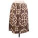 Tory Burch Silk Skirt: Brown Tortoise Bottoms - Women's Size 6