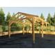 3.6m Wide Chunky Wooden Gazebo Frame Kits