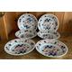 6 Vintage Churchill Imari Soup Cereal Bowls 1970s