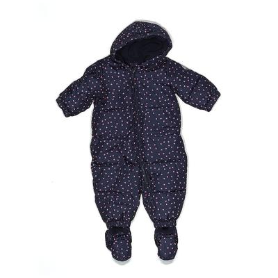 Baby Gap One Piece Snowsuit: Blue Sporting & Activewear - Size 6-12 Month