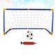 Assembly Soccer Gate 1 Set of Portable Assembly Soccer Gate Indoor Outdoor DIY Football Net Soccer Goal Door Sports Toys Size S (2Pcs Long Tubes 4Pcs Short Tubes 6Pcs L Shape Tubes 1Pc Soccer Net