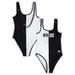 Women's G-III 4Her by Carl Banks Black/White San Francisco 49ers Last Stand One-Piece Swimsuit