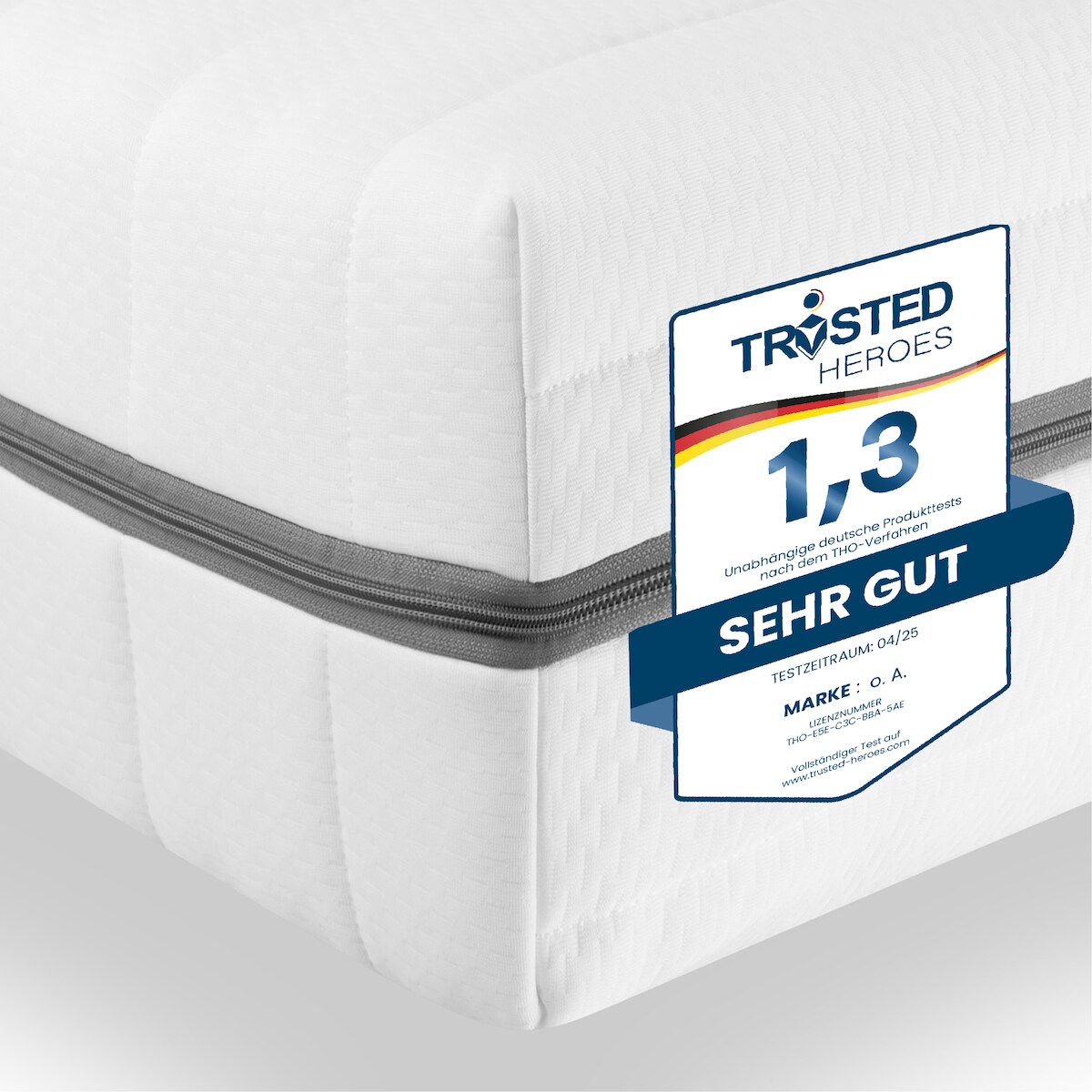 Sleepneo Kaltschaum Matratze 120x190, Höhe 18cm, Orthopädische 7 Zonen Matratze, Härtegrad H3 H4 Image