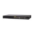 Cisco SF350-24P Managed Switch | 24 10/100 PoE Ports | 185W Ports | 4