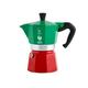 Bialetti Moka Express 3 Cup Espresso Maker Tricolore Italia