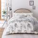 Sanderson Options Etchings & Roses Duvet Cover Set Super King Size Ivory