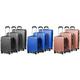 Three Lightweight Hard Shell Suitcases, Black