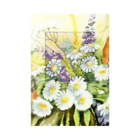 Stick-Grußkarte Blumenstrauß