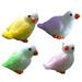 Resin Birds Micro Landscape Parrot Home Accents Decor Accessories Decorations 4 Pcs
