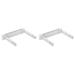 2 Pack Trash Bags Wall Mounted Trash Bag Holder Rack Convenient Trash Pouch Holder Garbage Bag Hanger Wall-mounted White Abs