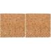 Outdoor Chair Cushions Seat for Office Chairs 2 PCS Pad Bamboo Mat Dining Handwoven Summer Square