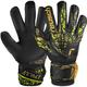 REUSCH Kinder Torwarthandschuhe Attrakt Infinity Finger Support Junior, Größe 5 in black / gold / yellow / black