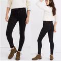 Madewell Jeans | Madewell Petite 10" High-Rise Skinny Jeans In Starkey Wash | Color: Black/Tan | Size: 27p