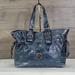 Dooney & Bourke Bags | Dooney & Bourke Blue Croc Embossed Leather Shoulder Bag | Color: Blue/Gold | Size: Os