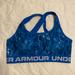 Under Armour Intimates & Sleepwear | Nwot Under Armour Compression Sports Bra | Color: Blue/White | Size: L