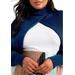 Plus Size Women's Turtleneck Sweater Sleeve Scarf by ELOQUII in Pageant Blue (Size 18/20)