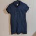 J. Crew Dresses | J Crew Corduroy Women's Shirt Dress Xs Navy Blue White Polka Dots | Color: Blue | Size: Xs