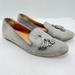 J. Crew Shoes | J Crew Cora F5735 Gray Suede Genuine Leather Tassel Loafers Flats Shoes Sz 6.5 | Color: Gray | Size: 6.5