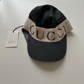 Gucci Accessories | Gucci 2018 Gabardine Headband Baseball Cap Hat Black M | Color: Black/Cream | Size: Os